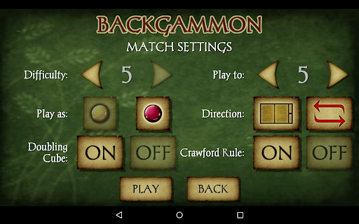 Captura de pantalla de Backgammon Pro