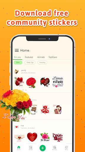 Personal stickers StickerMaker screenshot