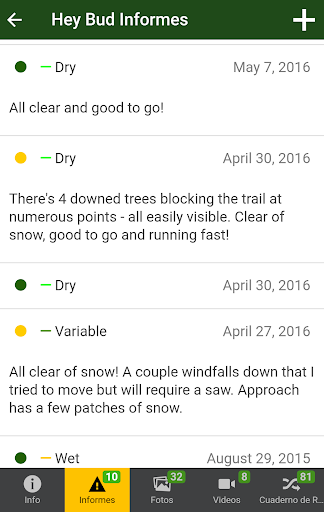 Captura de pantalla de Trailforks