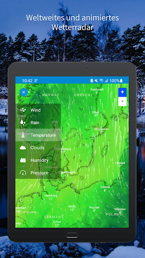 Wettervorhersage (Radarkarte) Screenshot