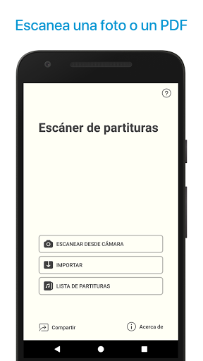 Captura de pantalla de Lector de notas y partituras