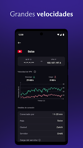 Captura de pantalla de Proton VPN: Rápida y segura
