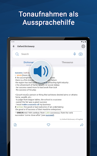 Oxford Dictionary Screenshot