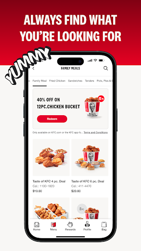 Captura de pantalla de KFC US - Ordering App