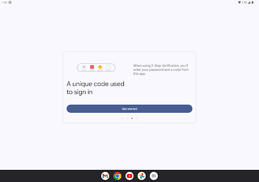 Captura de pantalla de Google Authenticator