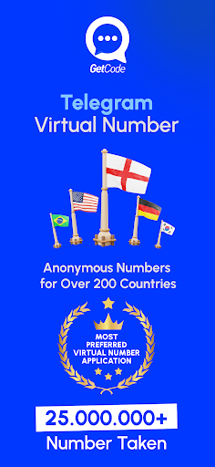 Captura de pantalla de GetCode - Virtual Number SMS