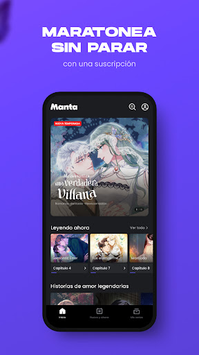 Captura de pantalla de Manta: Cómics y mangas