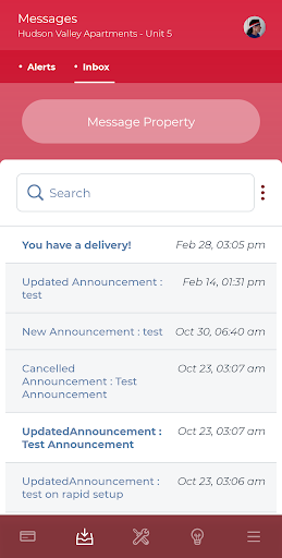 Resident Portal Screenshot