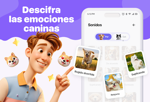 Captura de pantalla de Traductor de humano a perro