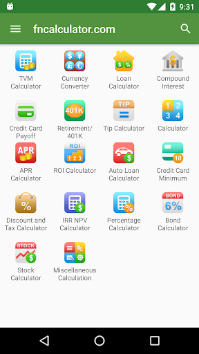 Captura de pantalla de Financial Calculators Pro