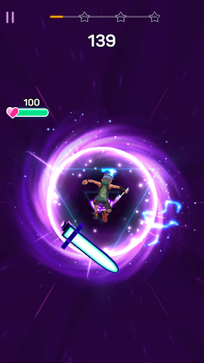 Captura de pantalla de Rainbow Surfer: Dúo de Colores