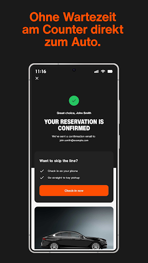 SIXT rent. share. ride. abo. Screenshot