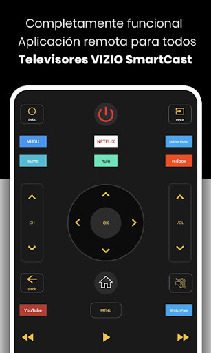 Captura de pantalla de Control remoto VIZIO Smart TV