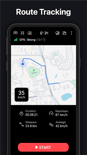 GPS Speedometer : Odometer HUD screenshot