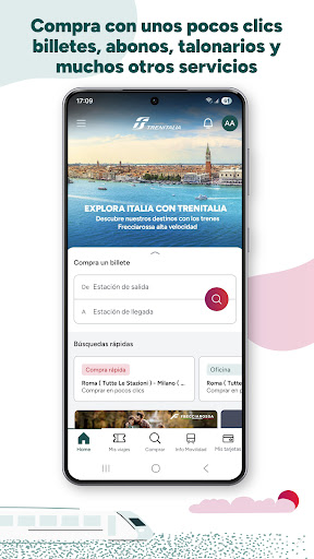Captura de pantalla de Trenitalia