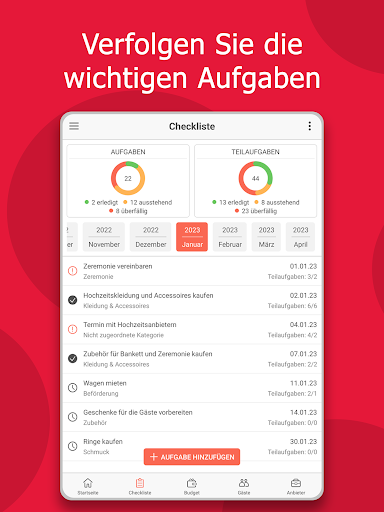 Hochzeitsplaner von MyWed Screenshot