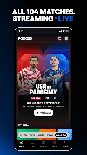 Captura de pantalla de FOX One: Live News, Sports, TV