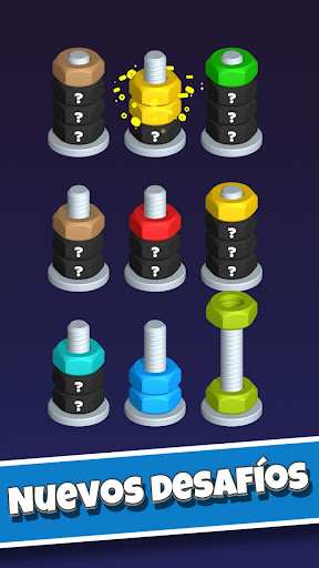Captura de pantalla de Ordena Tuercas: Puzzle Color