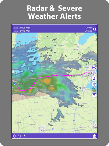 Fahrwetter: Straßenbedingungen Screenshot