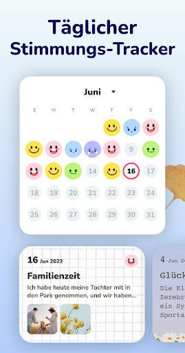 Tagebuch Journal mit Passwort Screenshot
