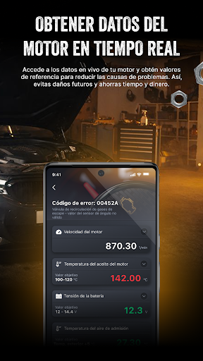 Captura de pantalla de Carly Escáner OBD2 para autos