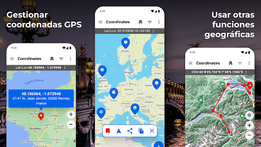Captura de pantalla de Mapa de coordenadas GPS
