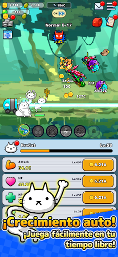 Captura de pantalla de PreCats! RPG Gatos Ociosos