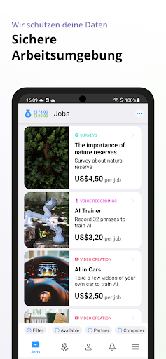 clickworker Screenshot