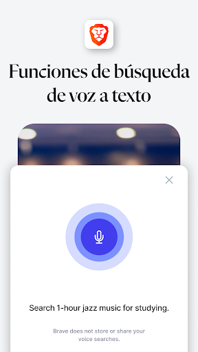 Captura de pantalla de Navegador web privado Brave