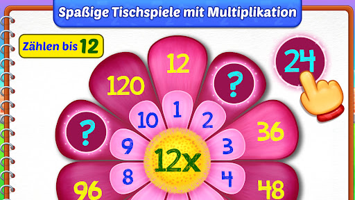 Multiplikation spiele Für 2-7 Screenshot