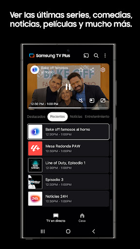 Captura de pantalla de Samsung TV Plus