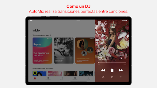 Captura de pantalla de Apple Music