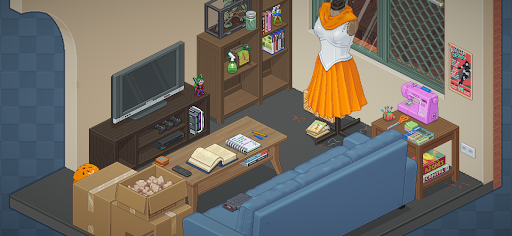 Captura de pantalla de Unpacking