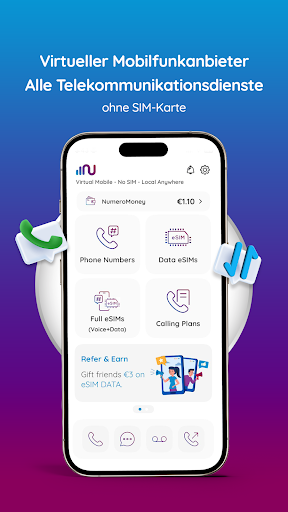 Numero: Zweite Telefonnummer Screenshot
