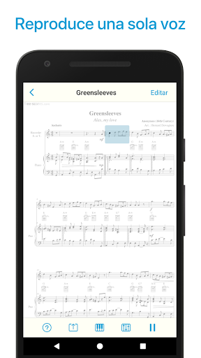 Captura de pantalla de Lector de notas y partituras