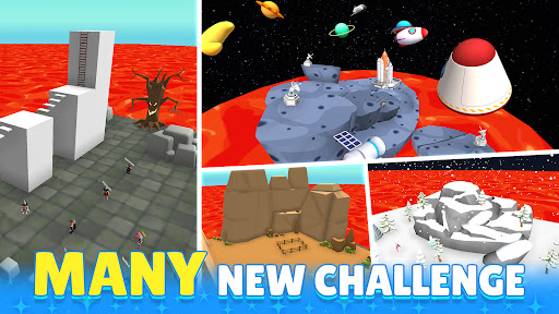 Captura de pantalla de Obby Block World: Lava Fall