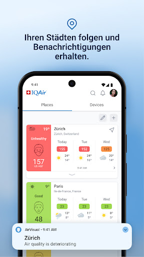 IQAir AirVisual | Luftqualität Screenshot