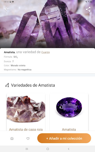 Captura de pantalla de Rock Identifier: Escanear Roca