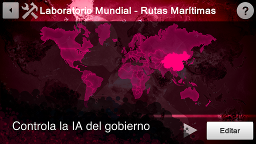 Captura de pantalla de Plague Inc Editor de Escenario