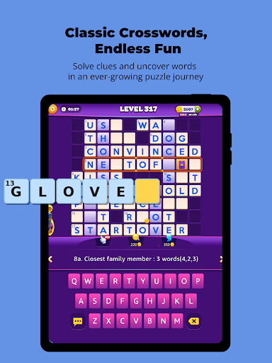 Captura de pantalla de Word Hike -Inventive Crossword
