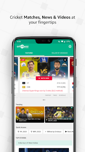 Captura de pantalla de Cricbuzz - Live Cricket Scores