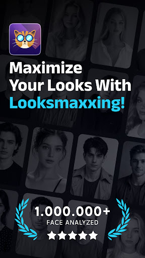Captura de pantalla de Moggr - Haircut & Looksmax AI