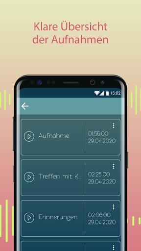 Diktiergerät: Sprachmemos Screenshot