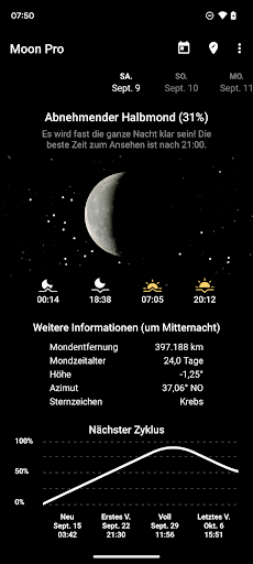 My Moon Phase Pro Screenshot