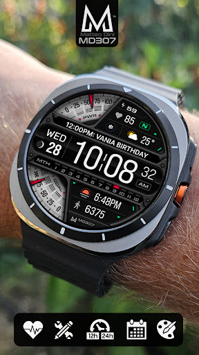 Captura de pantalla de MD307 Digital watch face
