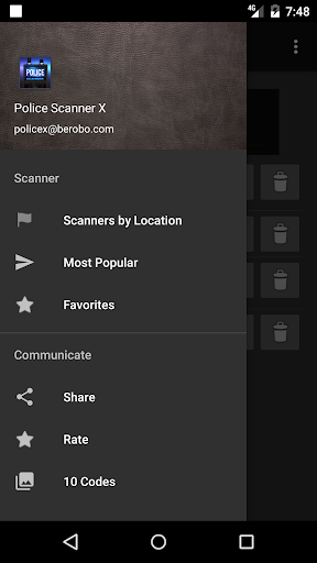 Captura de pantalla de Police Scanner X