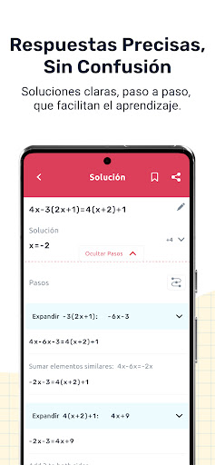 Captura de pantalla de Symbolab: Resolver Matemáticas