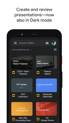 Captura de pantalla de Presentaciones de Google