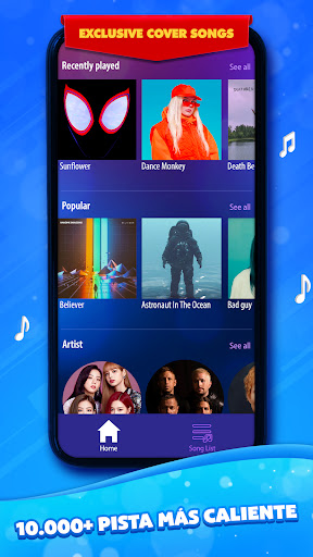 Captura de pantalla de Duet Tiles: Música Vocal Dual