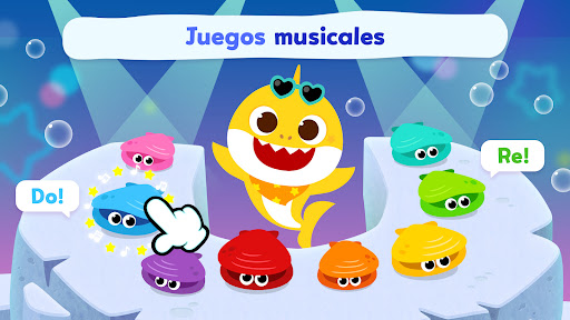 Captura de pantalla de Pinkfong Tiburón Bebé: Juegos
